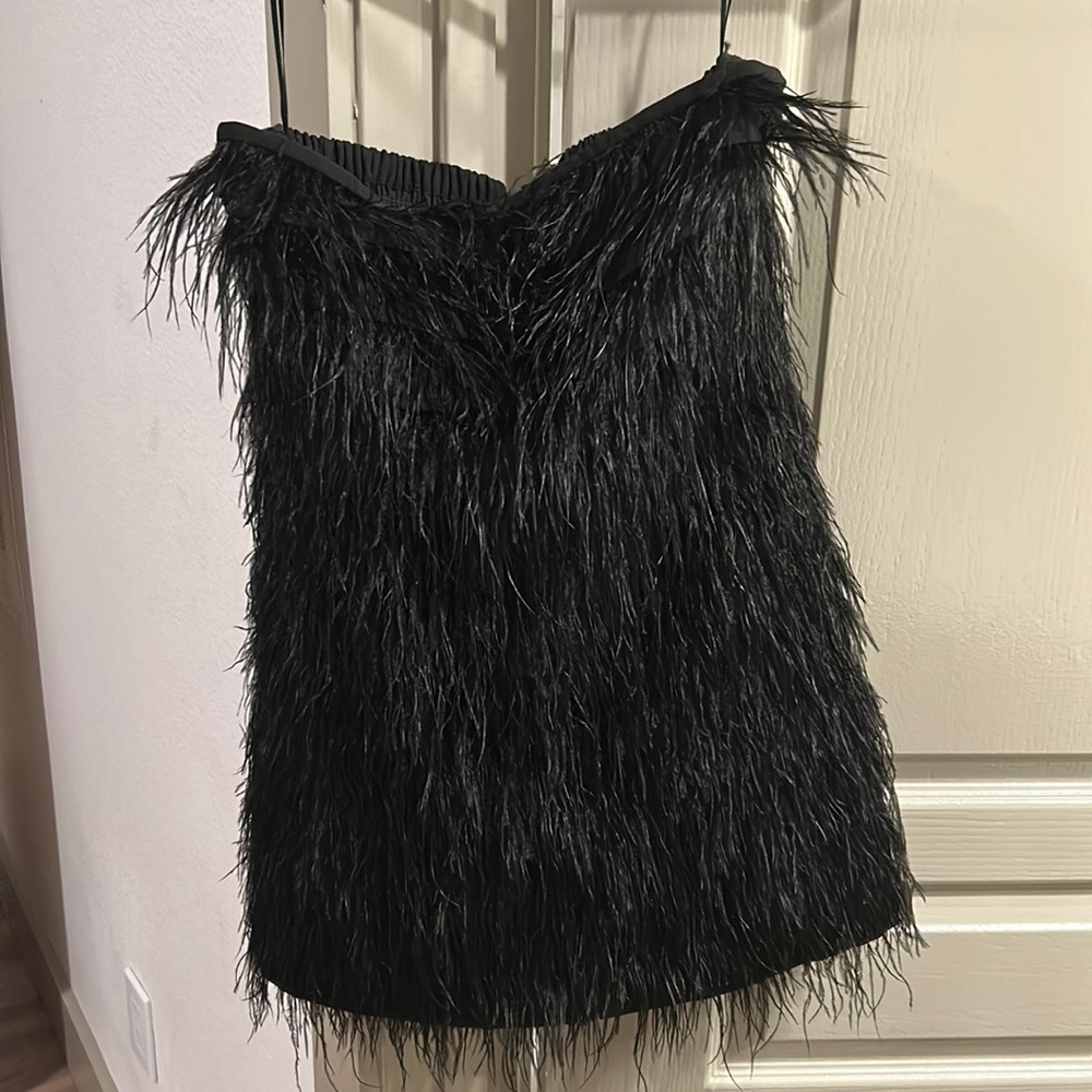 Anthropologie feather dress